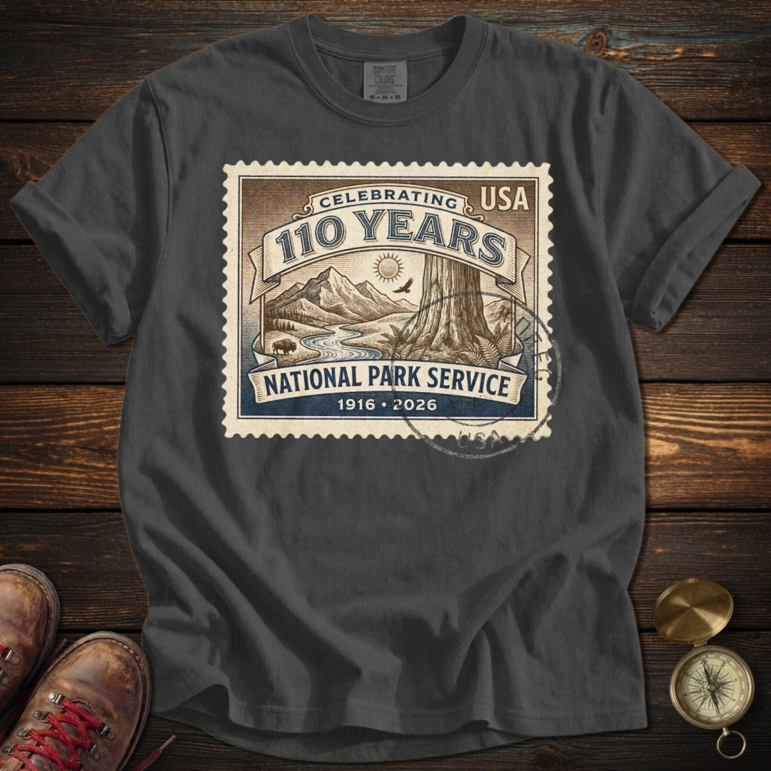 NPS 110 Years Vintage Stamp T-Shirt