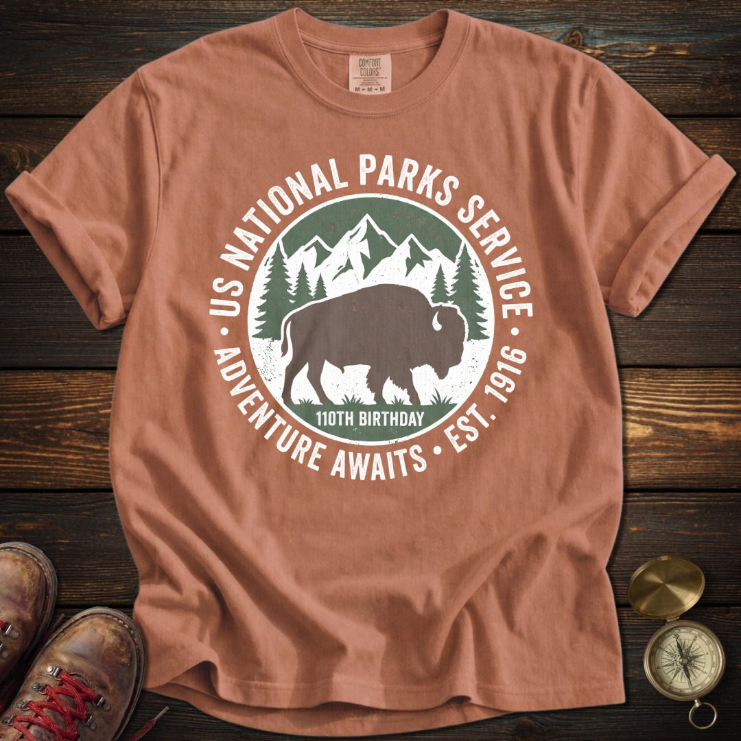 NPS 110 Birthday Bison T-Shirt