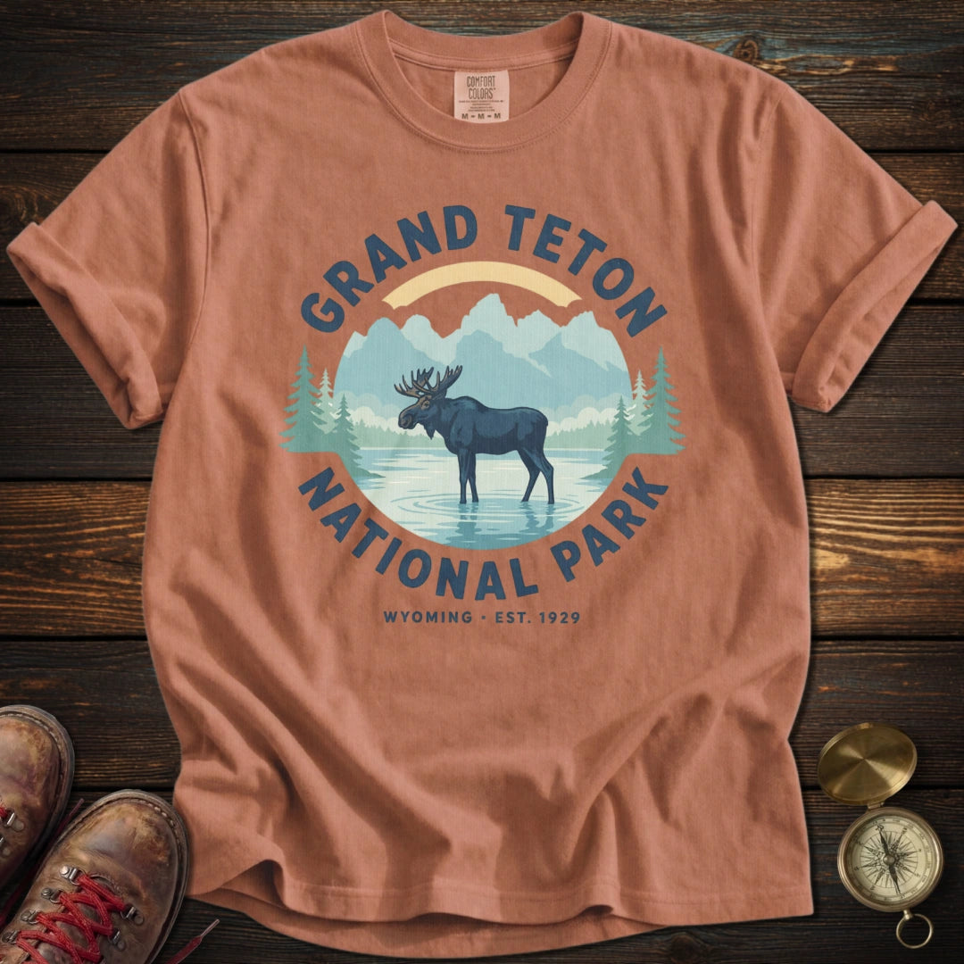 Grand Teton Vintage Moose T-Shirt