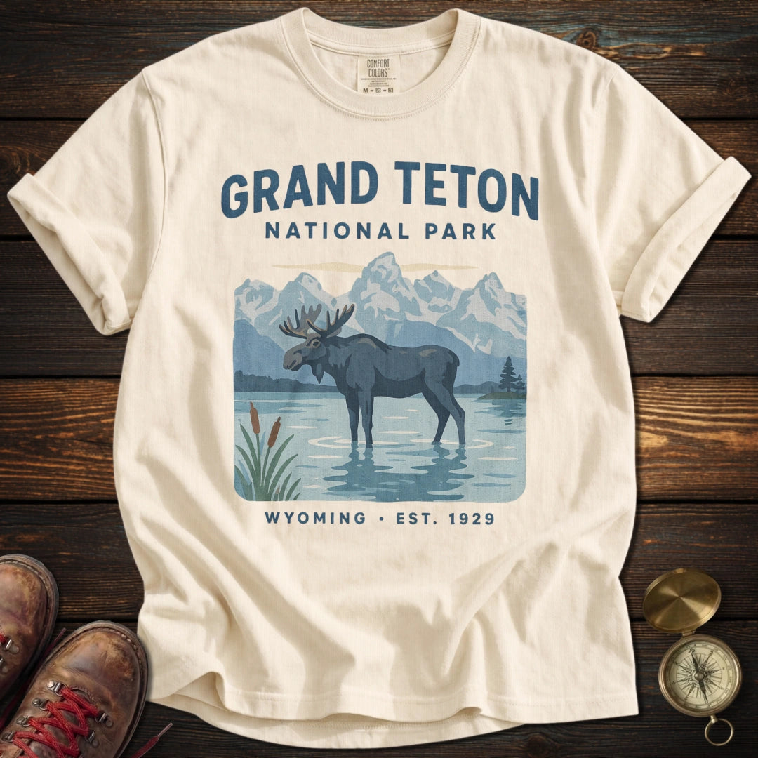 Grand Teton Wading Moose T-Shirt