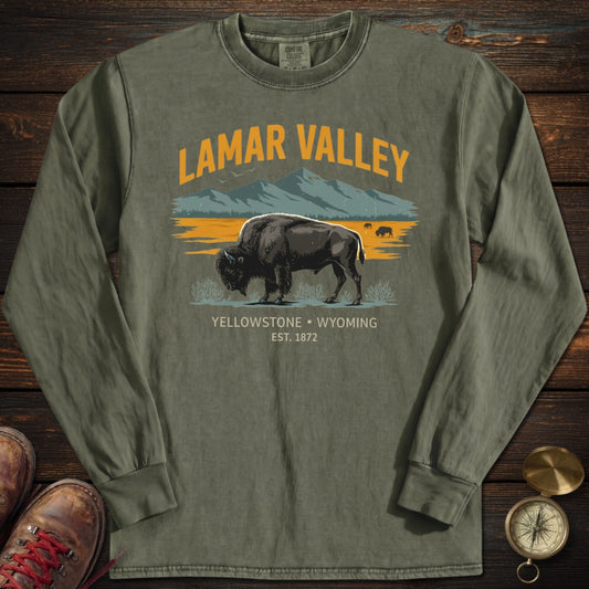 Lamar Valley Yellowstone Long Sleeved T-Shirt