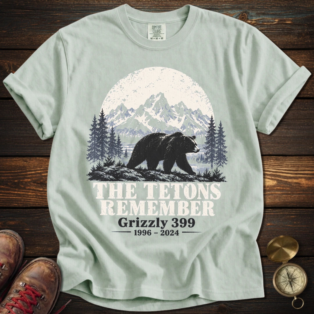 Tetons Remember Grizzly 399 T-Shirt