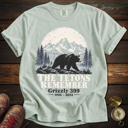 Tetons Remember Grizzly 399 T-Shirt