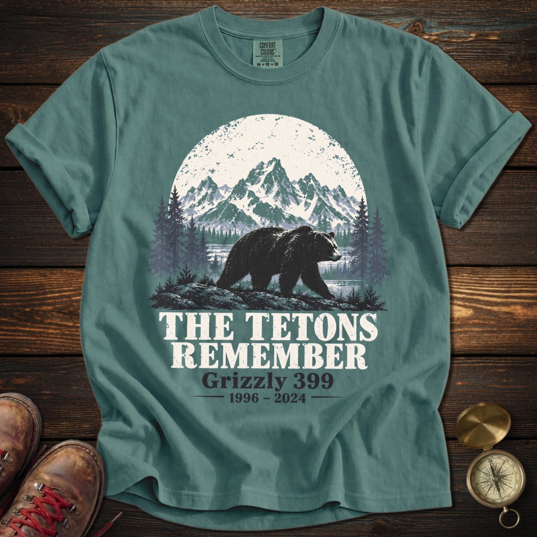 Tetons Remember Grizzly 399 T-Shirt