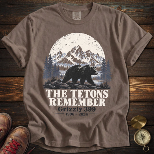 Tetons Remember Grizzly 399 T-Shirt