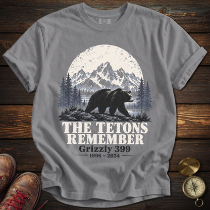 Tetons Remember Grizzly 399 T-Shirt