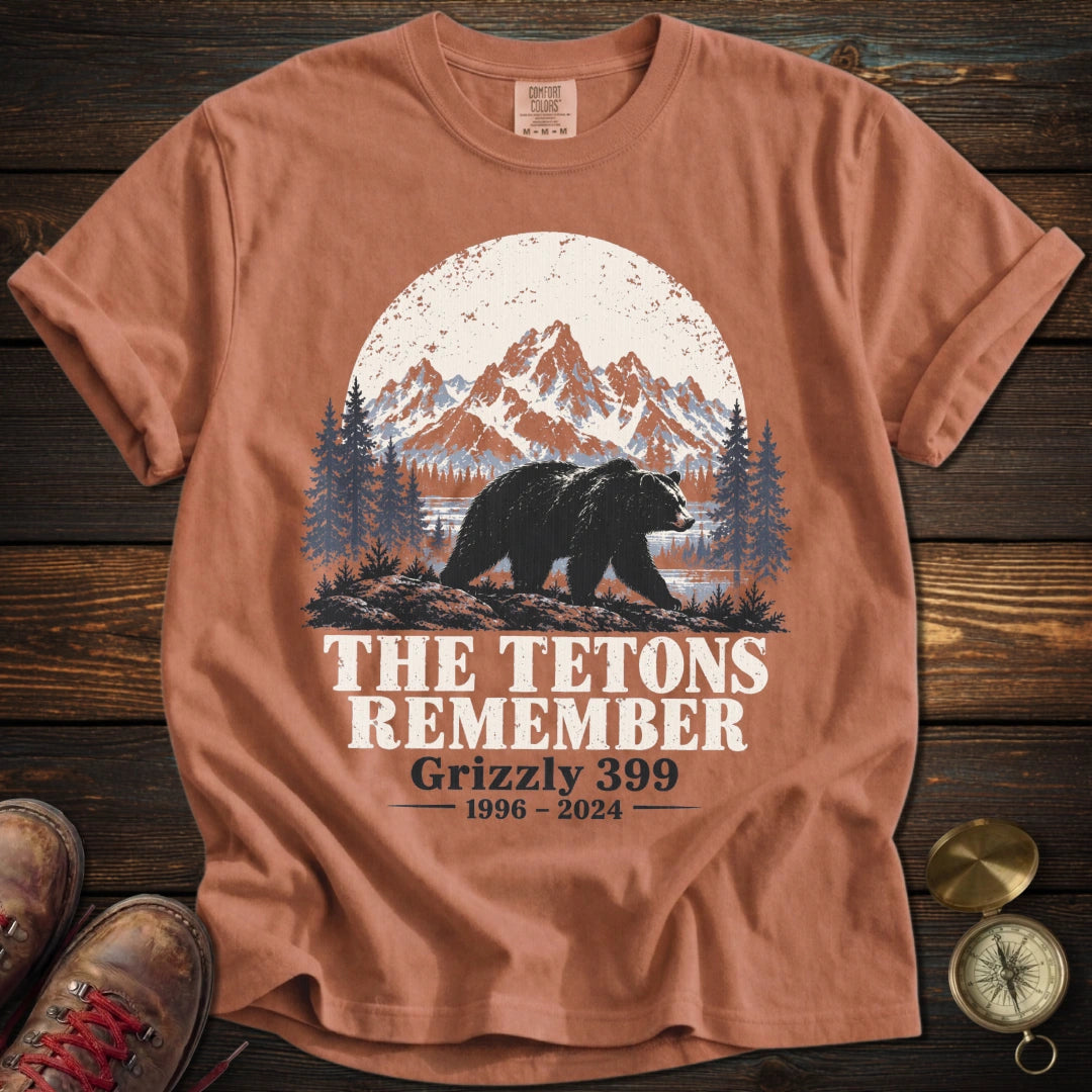 Tetons Remember Grizzly 399 T-Shirt
