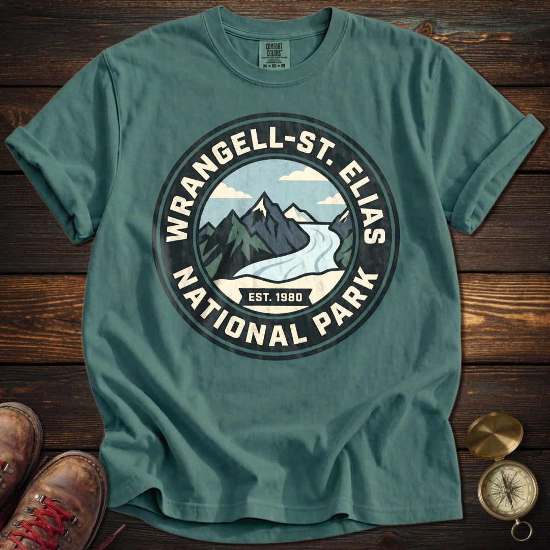 Wrangell - St. Elias Badge T-Shirt