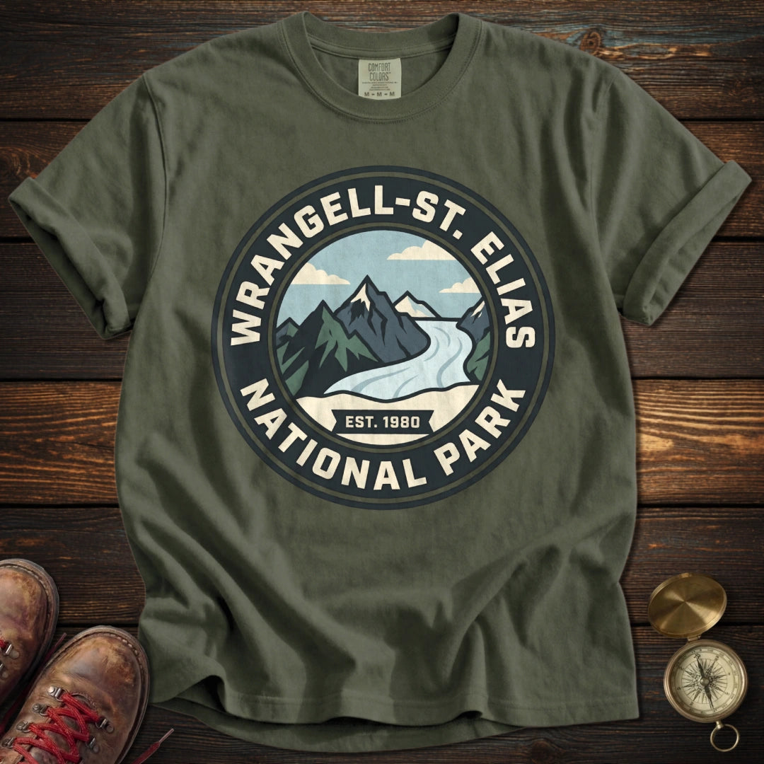 Wrangell - St. Elias Badge T-Shirt