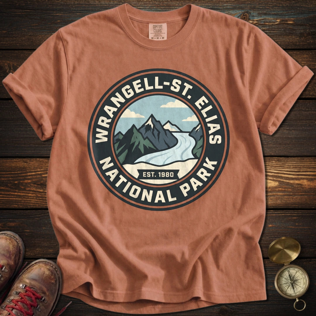 Wrangell - St. Elias Badge T-Shirt