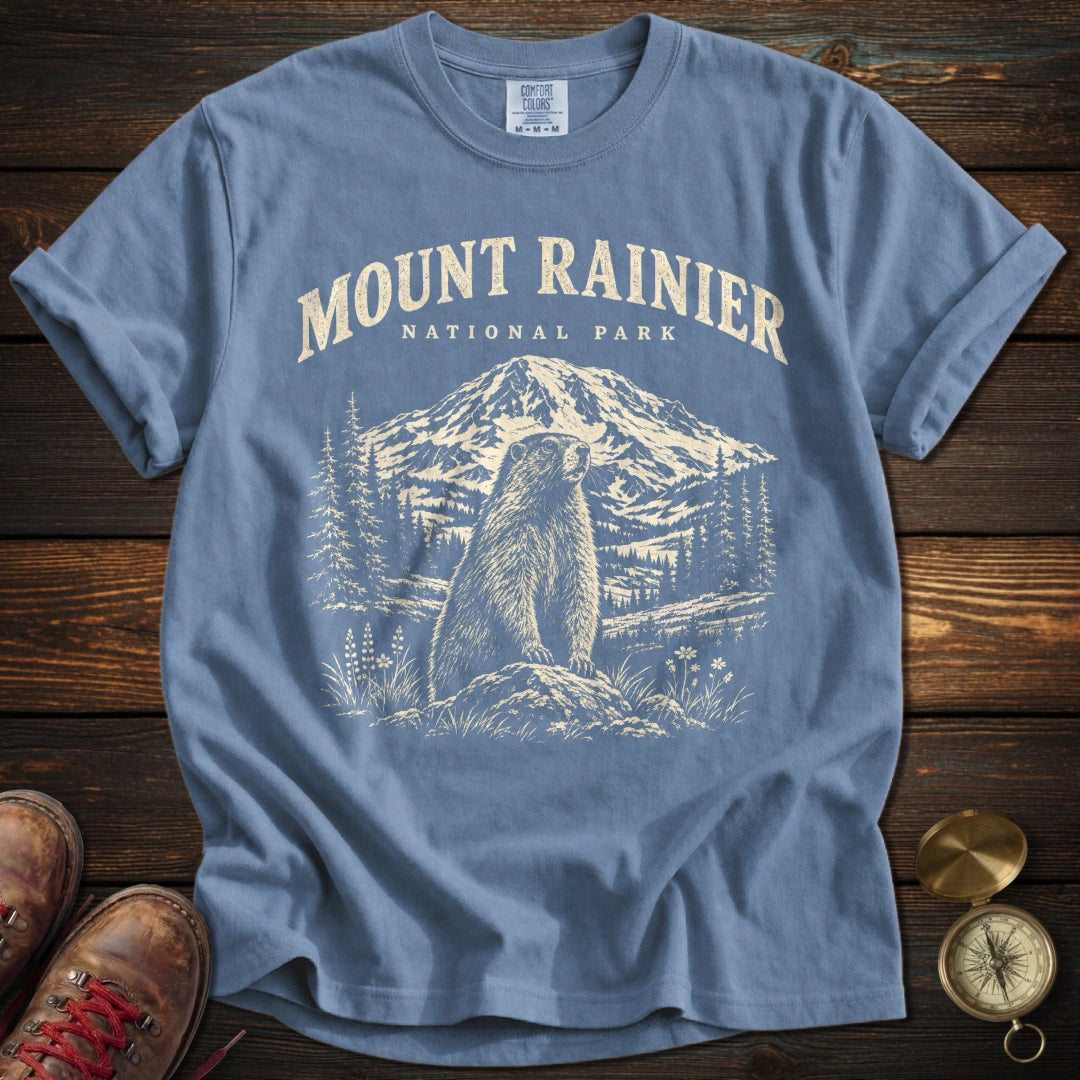 Mount Rainier Marmot T-Shirt