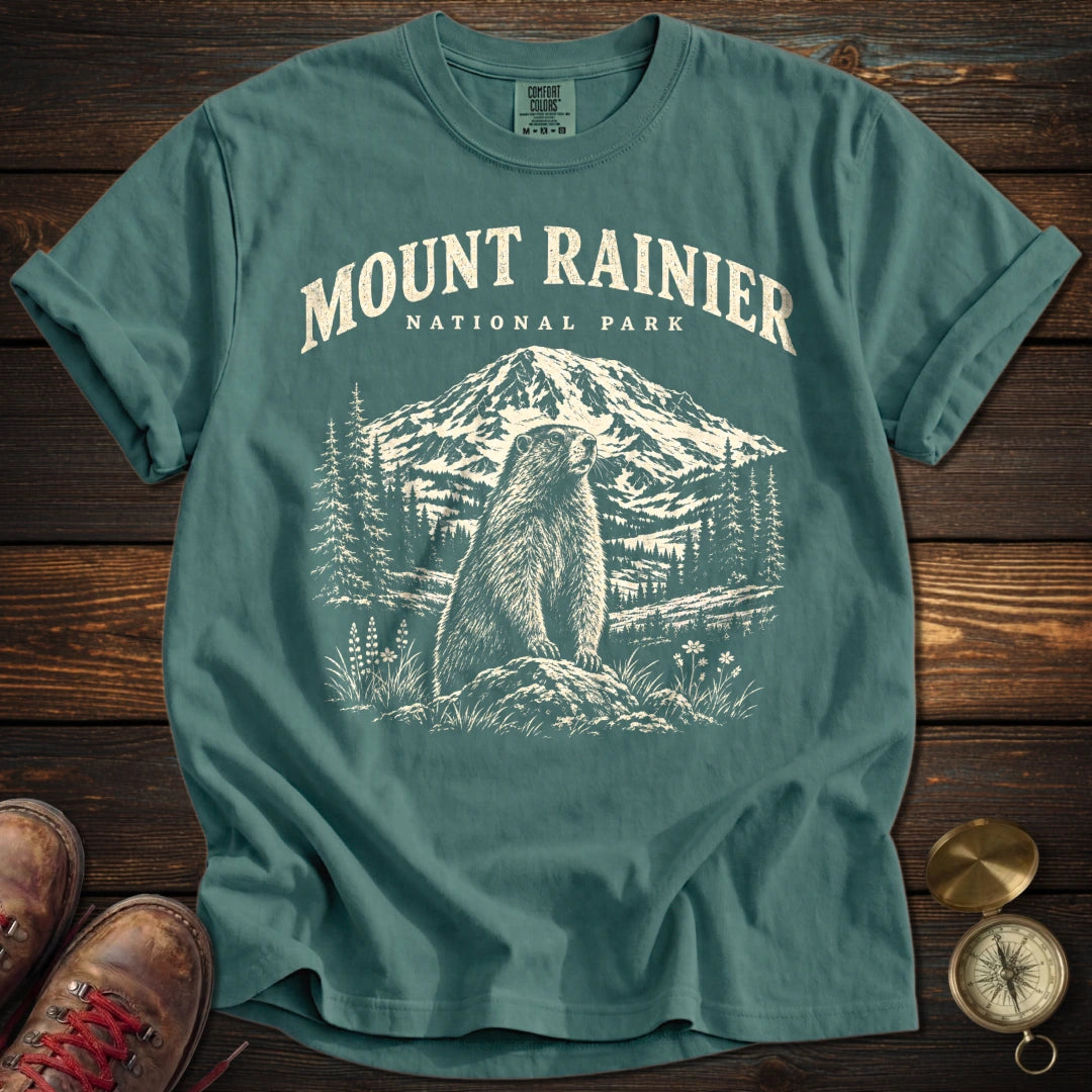 Mount Rainier Marmot T-Shirt