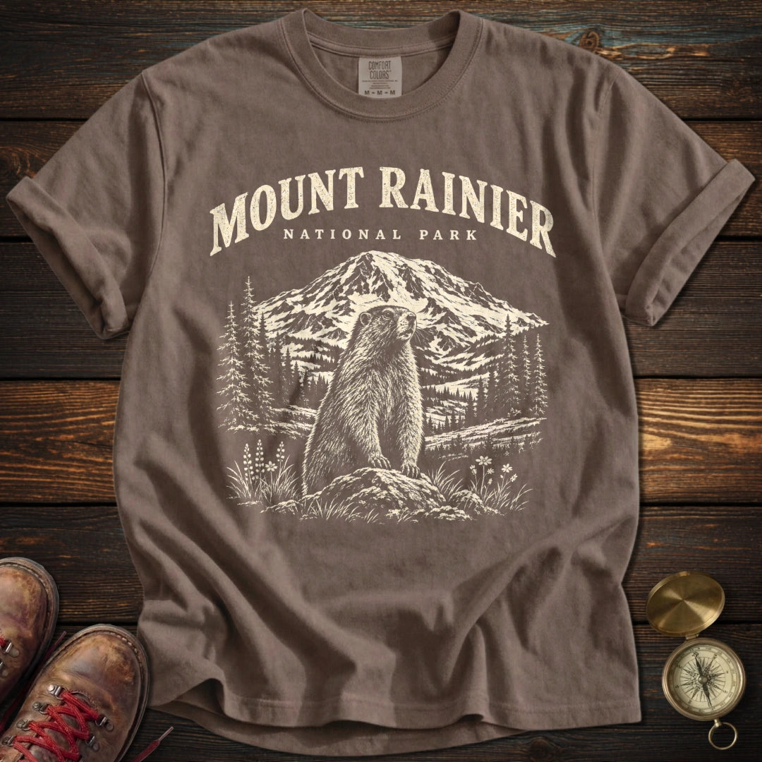 Mount Rainier Marmot T-Shirt