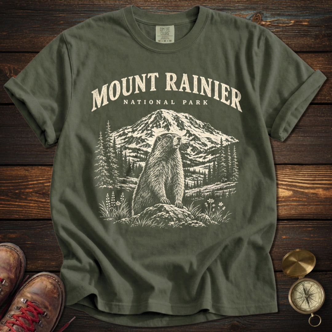 Mount Rainier Marmot T-Shirt