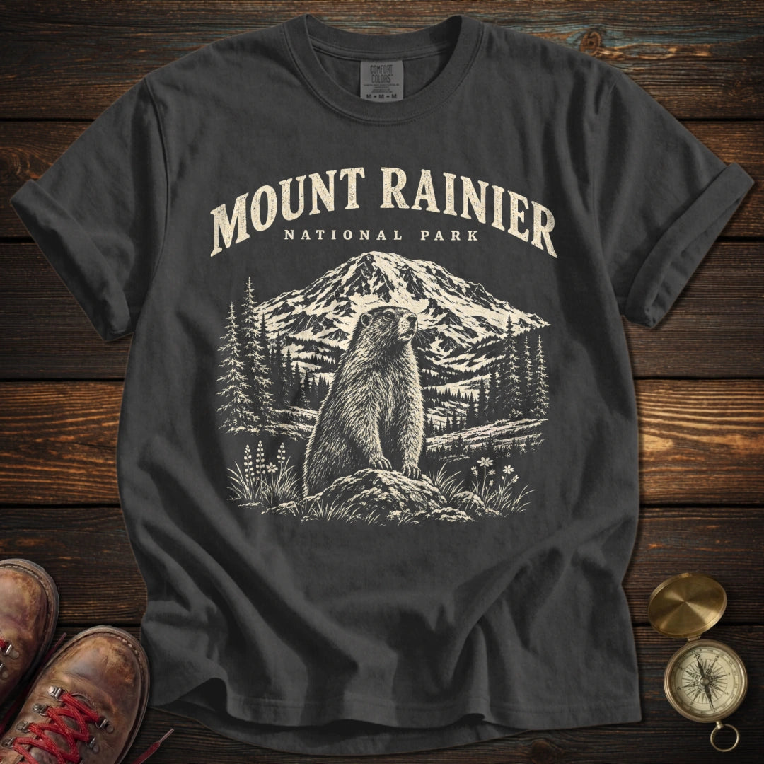 Mount Rainier Marmot T-Shirt