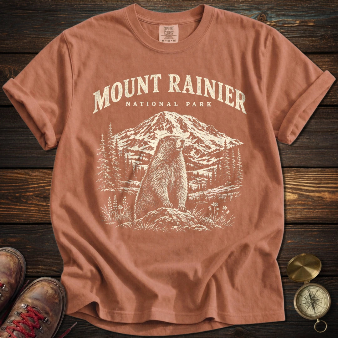Mount Rainier Marmot T-Shirt