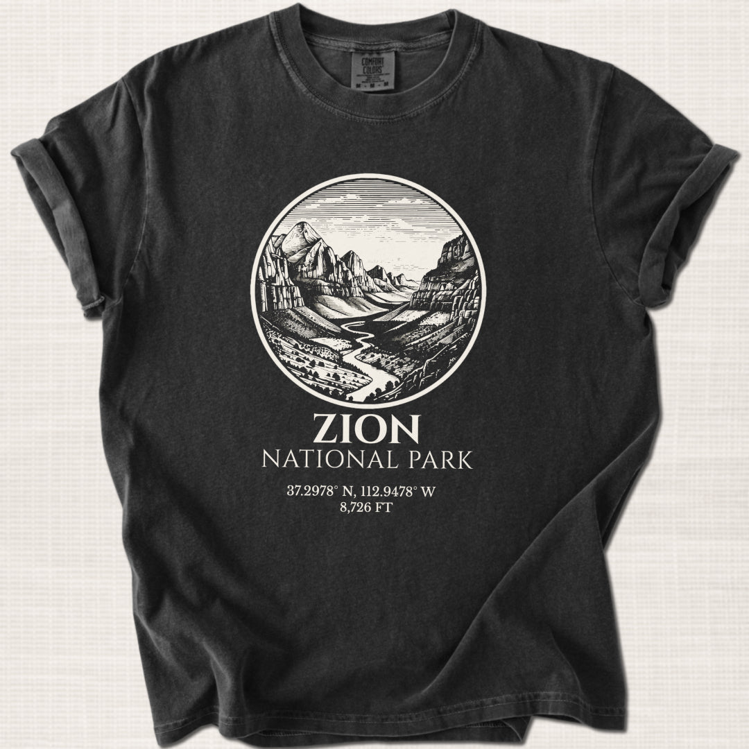 Zion National Park T-Shirt – Expedition Press No. 03