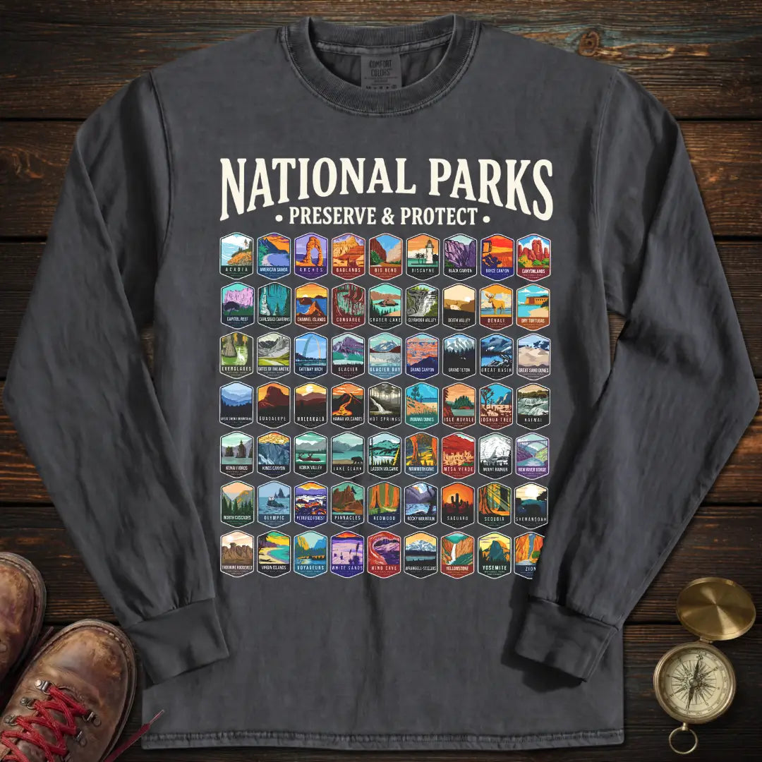 Preserve Protect 63 Park Long Sleeved T-Shirt