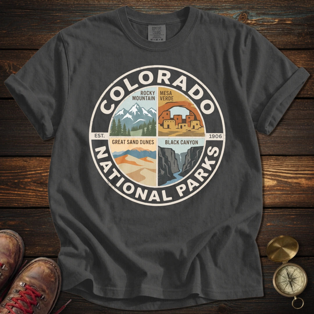 Colorado's 4 National Parks T-Shirt