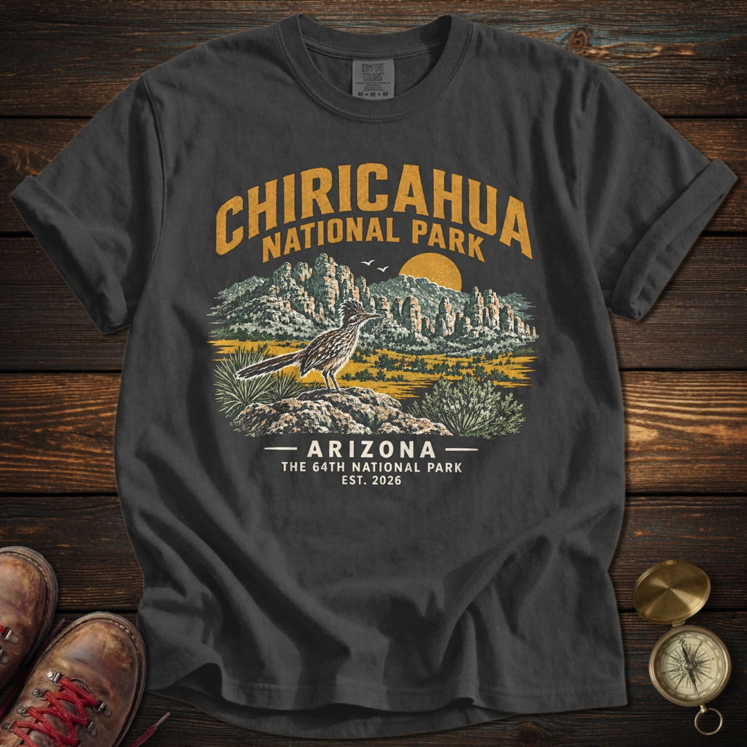 Chiricahua Roadrunner T-Shirt - Pepper T-Shirt