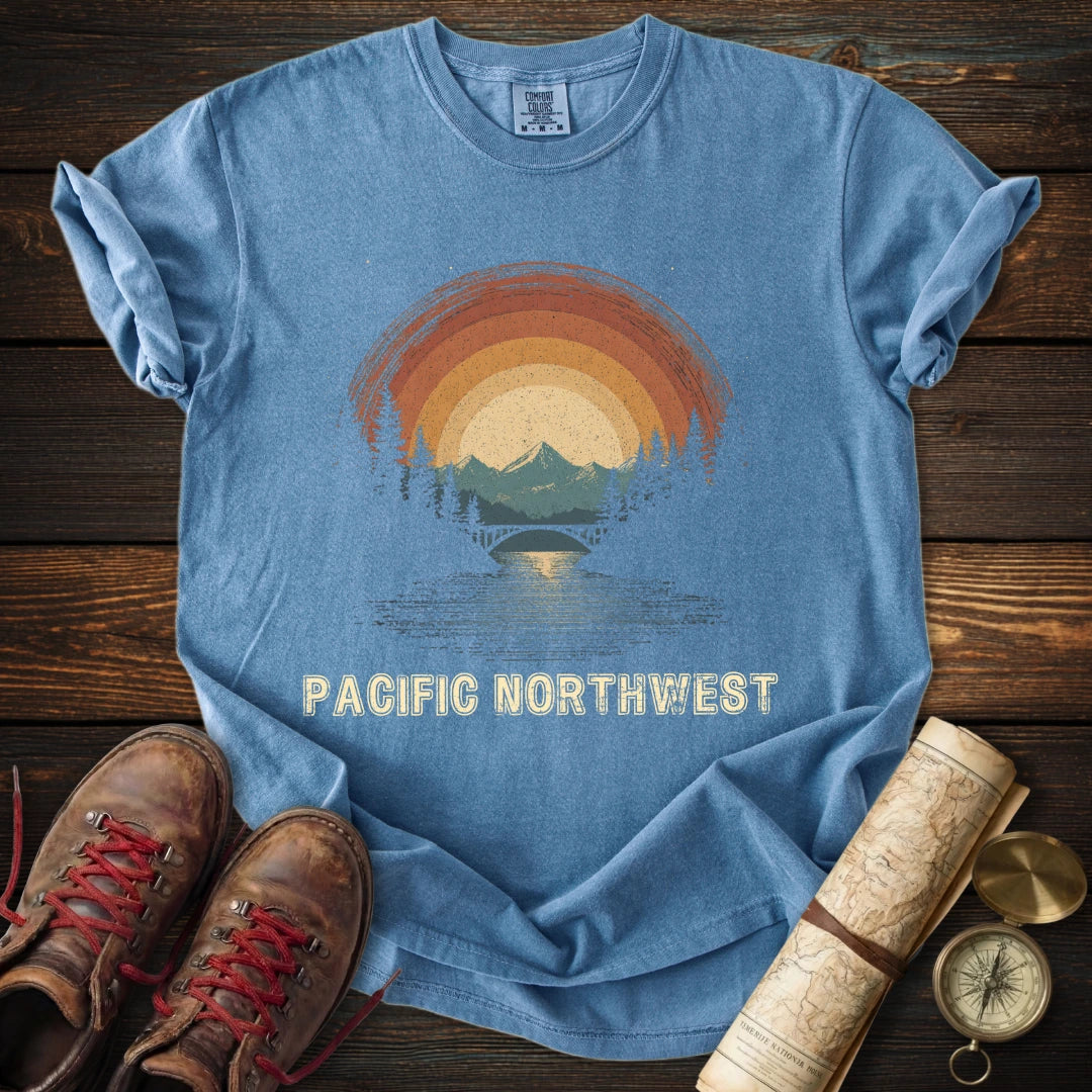 Vintage Pacific Northwest Sunset T-Shirt