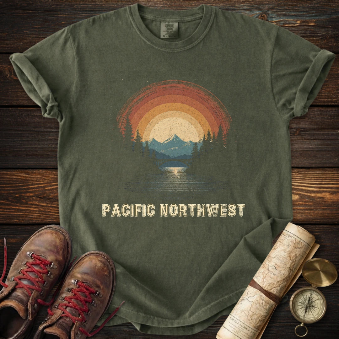 Vintage Pacific Northwest Sunset T-Shirt