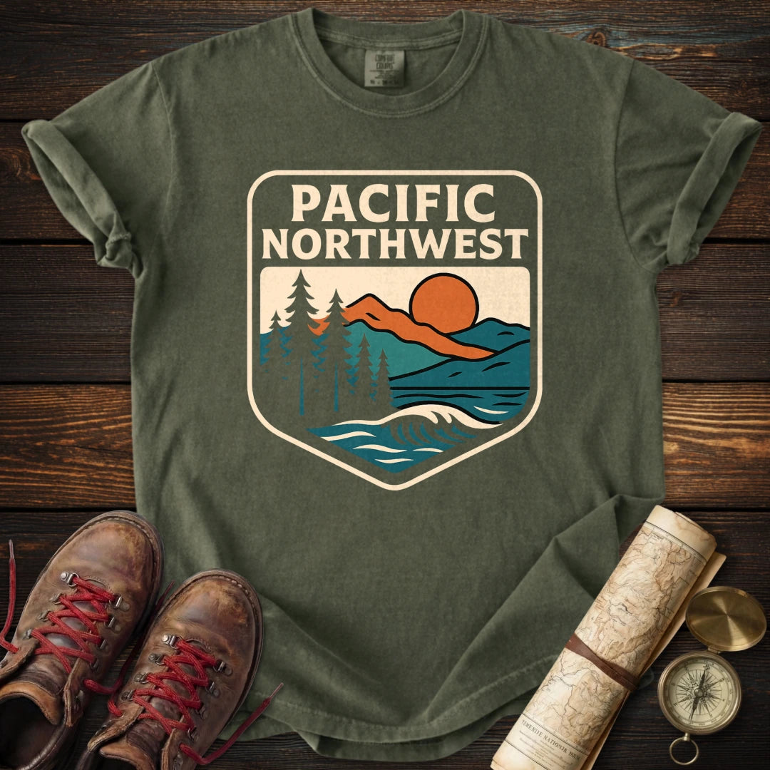 Explorer Ridge Pnw PNW Explorer Badge T-Shirt – Summit & Sage
