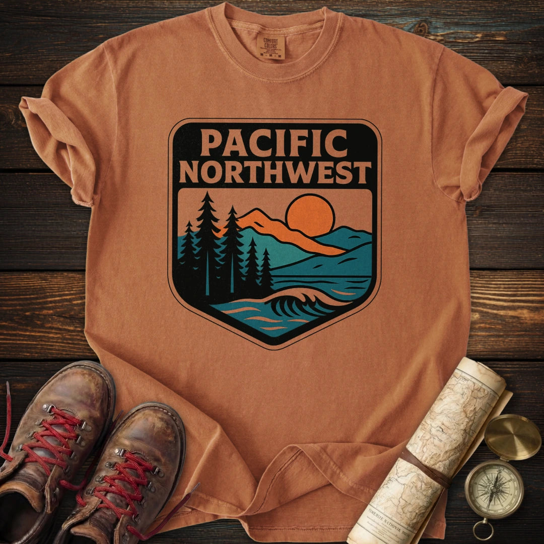 Explorer Ridge Pnw PNW Explorer Badge T-Shirt – Summit & Sage