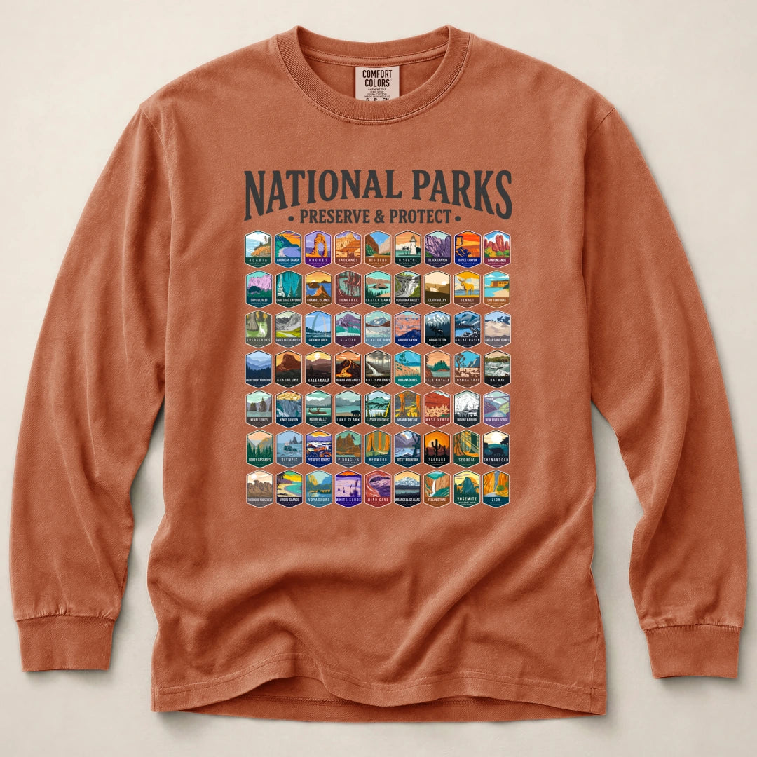 Preserve Protect 63 Park Long Sleeved T-Shirt