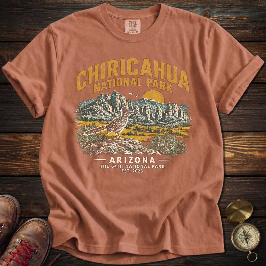 Chiricahua Roadrunner T-Shirt - Yam T-Shirt